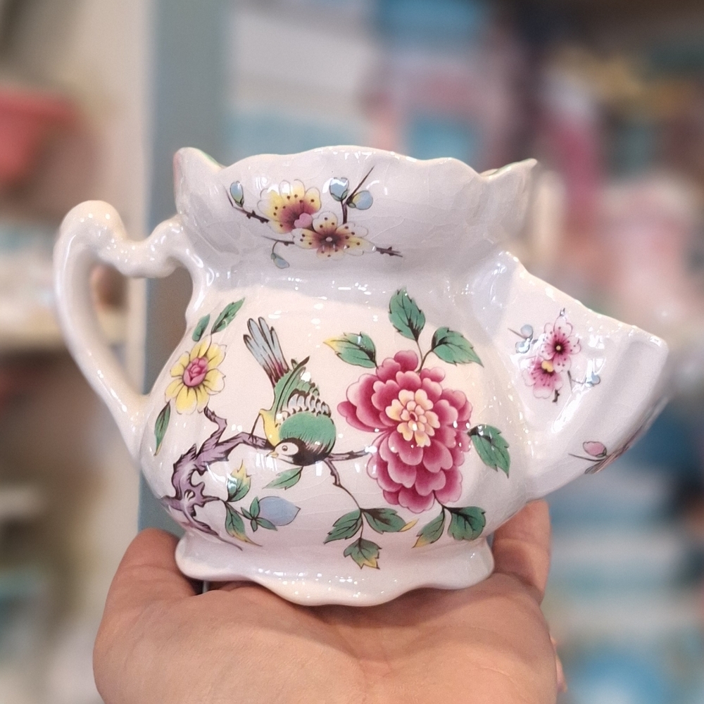 Vintage Shaving Mug, Scuttle Mug, James Kent Old Foley Chinese Rose